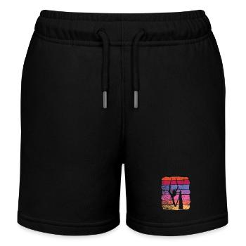 Vertical Cloth Vintage Aerial Acrobatics Aerial Silk - Kids Organic Sweat Shorts by Stanley/Stella - black - Front