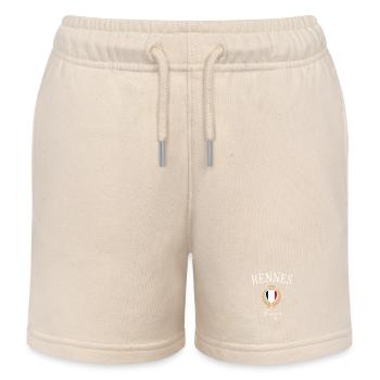 Rennes France Coat of Arms Crown – Travel Souvenir - Kids Organic Sweat Shorts by Stanley/Stella - soft Ecru - Front