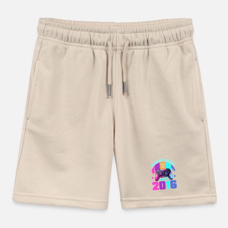 10. Geburtstag Junge Mädchen Kinder Organic Joggingshorts Mini Bolter von Stanley/Stella