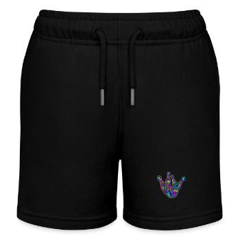 Bowler Enfants Hommes Garçons Bowling coloré - Short de jogging enfant bio Stanley/Stella - noir - Devant