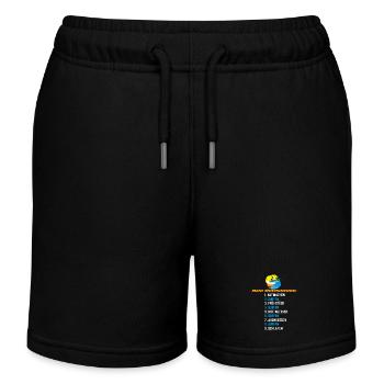 Mein Surf-Wochenende – Surf Schedule - Kinder Organic Joggingshorts Mini Bolter von Stanley/Stella - Schwarz - Vorne