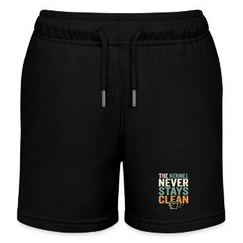 Kennel technician, kennel assistant, animal care - Kids Organic Sweat Shorts by Stanley/Stella - black - Front