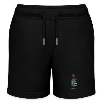 Mein Wochenende: Nur Angeln - Kinder Organic Joggingshorts Mini Bolter von Stanley/Stella - Schwarz - Vorne
