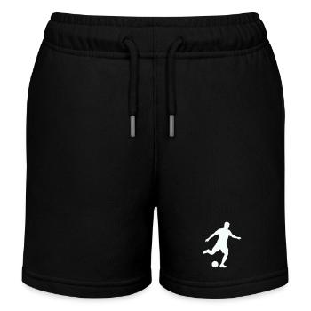 Silhouette sportive de football - Short de jogging enfant bio Stanley/Stella - noir - Devant