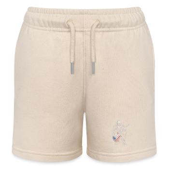 Theodore Roosevelt Gitarrist mit Flaggen Gitarre - Kinder Organic Joggingshorts Mini Bolter von Stanley/Stella - Natur - Vorne
