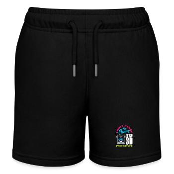 Mettez mon jeu en pause uniquement pour les joueurs qui impriment en 3D - Short de jogging enfant bio Stanley/Stella - noir - Devant
