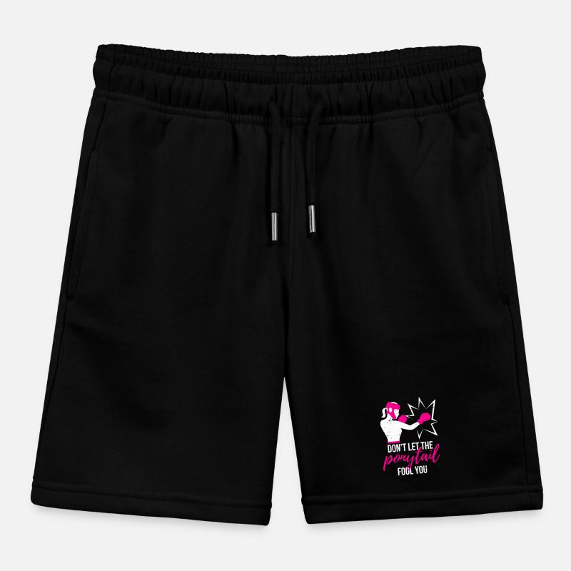 Puissance de queue de cheval percutante Short de jogging enfant bio Stanley/Stella