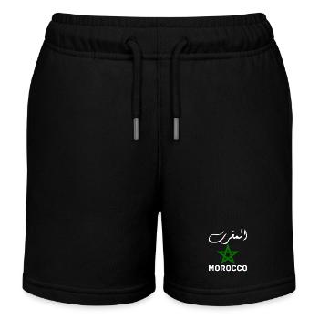 Morocco Graphic Funny Morocco Nation Flag Morocco - Short de jogging enfant bio Stanley/Stella - noir - Devant