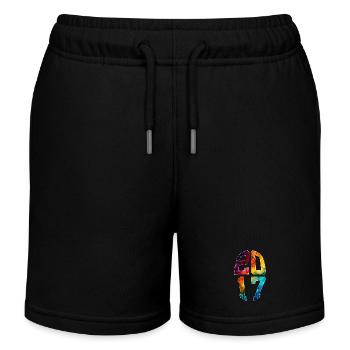 9 JAHRE ALT 2017 9. GEBURTSTAG - Kinder Organic Joggingshorts Mini Bolter von Stanley/Stella - Schwarz - Vorne