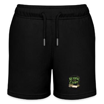 Bücherfan Literatur Liebhaber Lesen Motiv - Kinder Organic Joggingshorts Mini Bolter von Stanley/Stella - Schwarz - Vorne