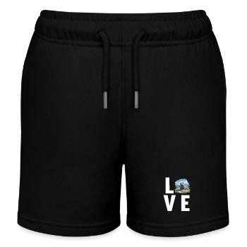 Murmeltiere Murmeltier - Kinder Organic Joggingshorts Mini Bolter von Stanley/Stella - Schwarz - Vorne