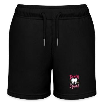 Dental Squad - Kids Organic Sweat Shorts by Stanley/Stella - black - Front