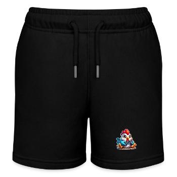 Joueur de poules - Short de jogging enfant bio Stanley/Stella - noir - Devant