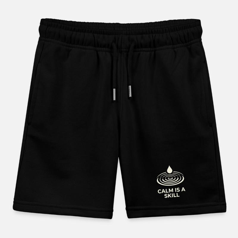 Calm Is A Skill Kids Organic Sweat Shorts by Stanley/Stella