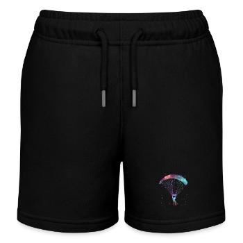 Paragliding Gleitschirmfliegen Gleitschirm - Kinder Organic Joggingshorts Mini Bolter von Stanley/Stella - Schwarz - Vorne