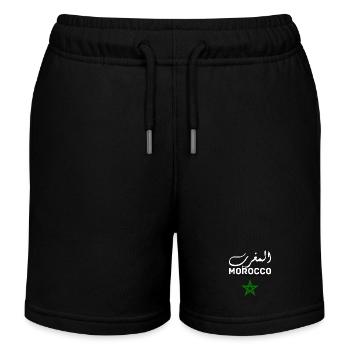 Morocco Graphic Funny Morocco Nation Flag Morocco - Short de jogging enfant bio Stanley/Stella - noir - Devant