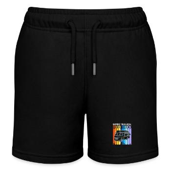 Imbiss Food Truck - Kinder Organic Joggingshorts Mini Bolter von Stanley/Stella - Schwarz - Vorne