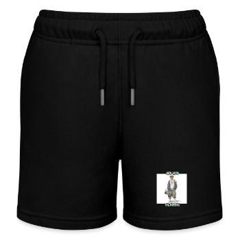 HipHop Classic Boombox Style - Kids Organic Sweat Shorts by Stanley/Stella - black - Front