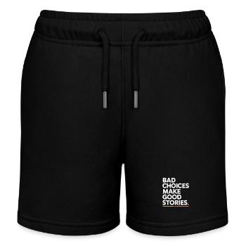 Les mauvais choix engendrent de bonnes histoires Voyage de fête au festival - Short de jogging enfant bio Stanley/Stella - noir - Devant