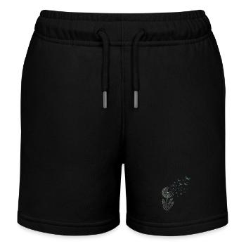 Pusteblume mit Libellen - Kinder Organic Joggingshorts Mini Bolter von Stanley/Stella - Schwarz - Vorne