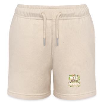 Wildly Passionate Teacher – Jungle Theme - Kids Organic Sweat Shorts by Stanley/Stella - soft Ecru - Front