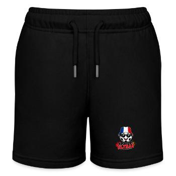 Matchday Ultras Fußball Fan Frankreich - Kinder Organic Joggingshorts Mini Bolter von Stanley/Stella - Schwarz - Vorne