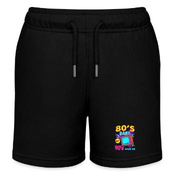Les années 80 bébé 90 m’ont rendu néon - Short de jogging enfant bio Stanley/Stella - noir - Devant