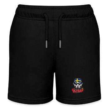 Matchday Ultras Fußball Fan Schweden - Kinder Organic Joggingshorts Mini Bolter von Stanley/Stella - Schwarz - Vorne