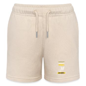 Vorsicht Ich bin zu alt zum Wegrennen - Kinder Organic Joggingshorts Mini Bolter von Stanley/Stella - Natur - Vorne