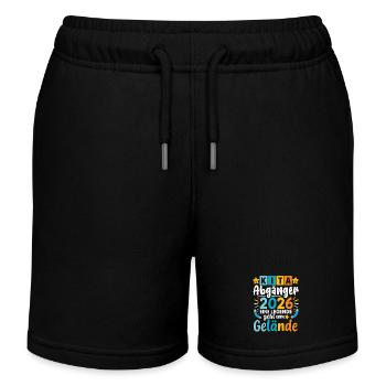 Kita Abgänger 2026 Legende Verlässt das Gelände - Kinder Organic Joggingshorts Mini Bolter von Stanley/Stella - Schwarz - Vorne