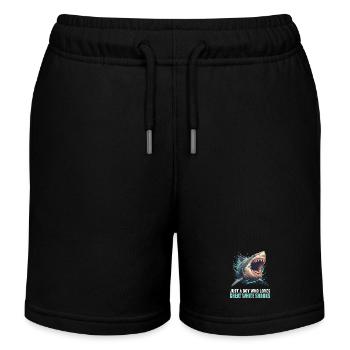 Grand requin blanc Grand requin blanc - Short de jogging enfant bio Stanley/Stella - noir - Devant