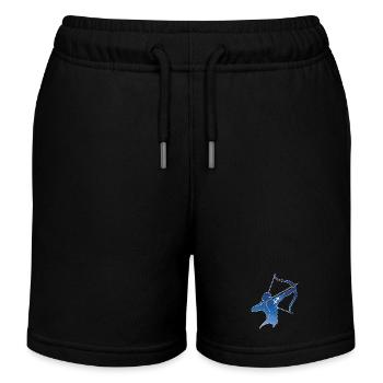 Schütze und das Universum - Kinder Organic Joggingshorts Mini Bolter von Stanley/Stella - Schwarz - Vorne
