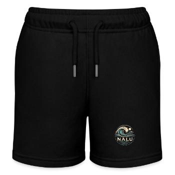 Nalu Ocean Flow - Kids Organic Sweat Shorts by Stanley/Stella - black - Front