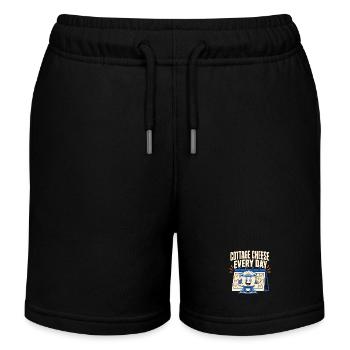 Proteinreiches Snack-geschenk Für Feinschmecker - Kinder Organic Joggingshorts Mini Bolter von Stanley/Stella - Schwarz - Vorne