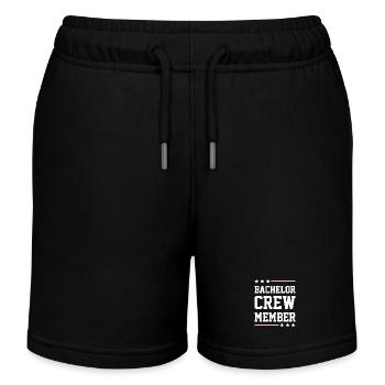 Bachelor Crew - Kinder Organic Joggingshorts Mini Bolter von Stanley/Stella - Schwarz - Vorne