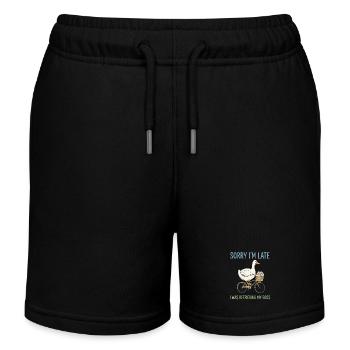 Livraison retardée d’œufs à vélo - Short de jogging enfant bio Stanley/Stella - noir - Devant