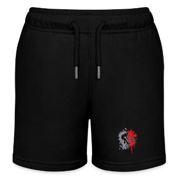 BMX Bike Farbklecks Kinder Fahrrad BMX Jungen - Kinder Organic Joggingshorts Mini Bolter von Stanley/Stella - Schwarz - Vorne