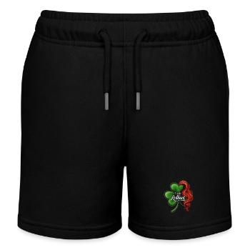 Ich bin der Redhead Shamrock St. Patricks Day - Kinder Organic Joggingshorts Mini Bolter von Stanley/Stella - Schwarz - Vorne