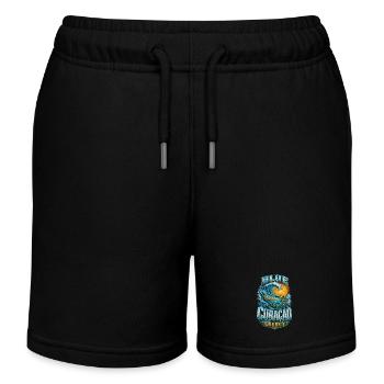 Curacao Energy - Kinder Organic Joggingshorts Mini Bolter von Stanley/Stella - Schwarz - Vorne
