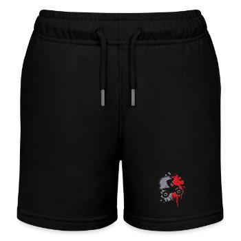 Quad Color Blobs ATV Quad Riders Enfants Hommes Garçons - Short de jogging enfant bio Stanley/Stella - noir - Devant