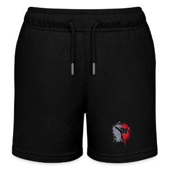 Taekwondo Farbklecks Kampfsport Jungen Karate - Kinder Organic Joggingshorts Mini Bolter von Stanley/Stella - Schwarz - Vorne