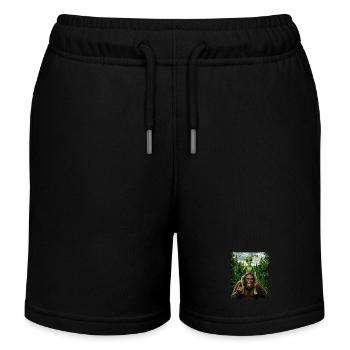 Bigfoot, Alien Rocker, Musique Rock, Main de Rock, OVNI - Short de jogging enfant bio Stanley/Stella - noir - Devant