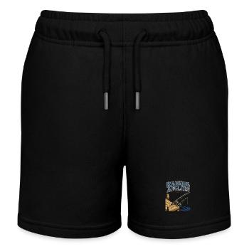 Élever des pêcheurs au quai Famille de pêche en eau douce - Short de jogging enfant bio Stanley/Stella - noir - Devant
