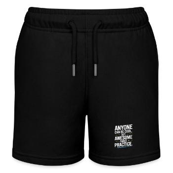 Anyone Can Be Cool Awesome Nerd Gamer Geek Ironie - Kinder Organic Joggingshorts Mini Bolter von Stanley/Stella - Schwarz - Vorne