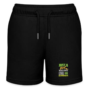 Einfach ein Mädchen, das Ratten und Gartenarbeit l - Kinder Organic Joggingshorts Mini Bolter von Stanley/Stella - Schwarz - Vorne