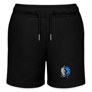 Surfeur Surfeur Éclaboussure de couleur Enfants Garçons Hommes Surf - Short de jogging enfant bio Stanley/Stella - noir - Devant