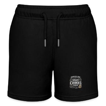 Hier riecht es nach klugen Leuten | Schulhumor - Kinder Organic Joggingshorts Mini Bolter von Stanley/Stella - Schwarz - Vorne