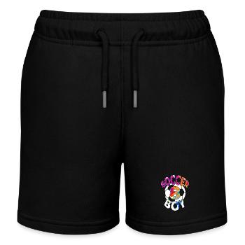8 ANS FOOTBALLEUR NUMÉRO 8 FOOTBALL 8E ANNIVERSAIRE - Short de jogging enfant bio Stanley/Stella - noir - Devant