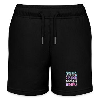 Bodyguard of The K-Pop Birthday Girl - Kinder Organic Joggingshorts Mini Bolter von Stanley/Stella - Schwarz - Vorne