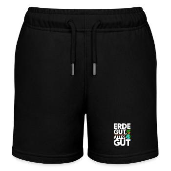Erde Gut Alles Gut Umweltschutz Natur Mutter Erde - Kinder Organic Joggingshorts Mini Bolter von Stanley/Stella - Schwarz - Vorne